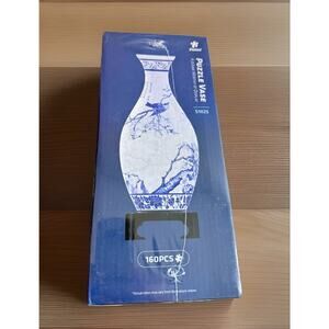 Pintoo PUZZLE VASE S1025 Magpie Bird on Plum Tree 16- Pieces NEW SEALED